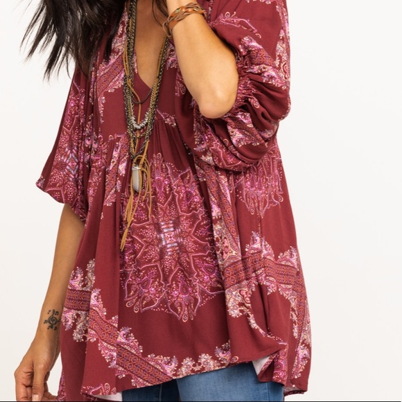 Free people girl talk paisley tunic - Picture 4 of 6